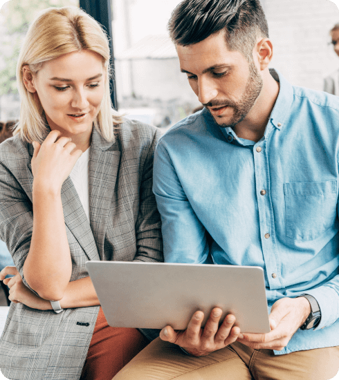 Advisors meeting with a client